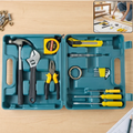 16 Piece Hand Tool Kit with Carry Case for Garage and Workshop