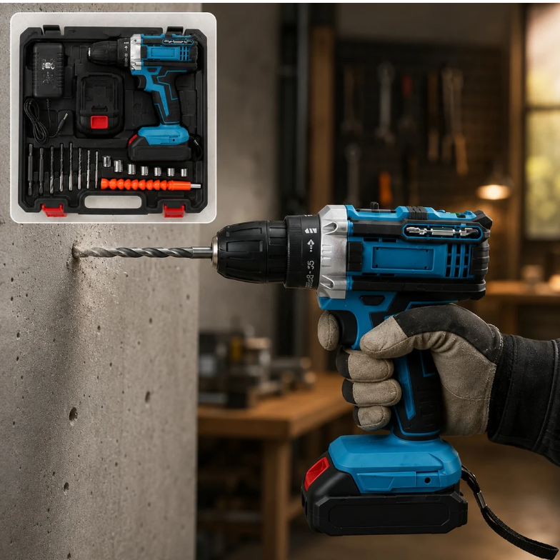 Cordless Drill Machine – Portable Power & Versatile Use